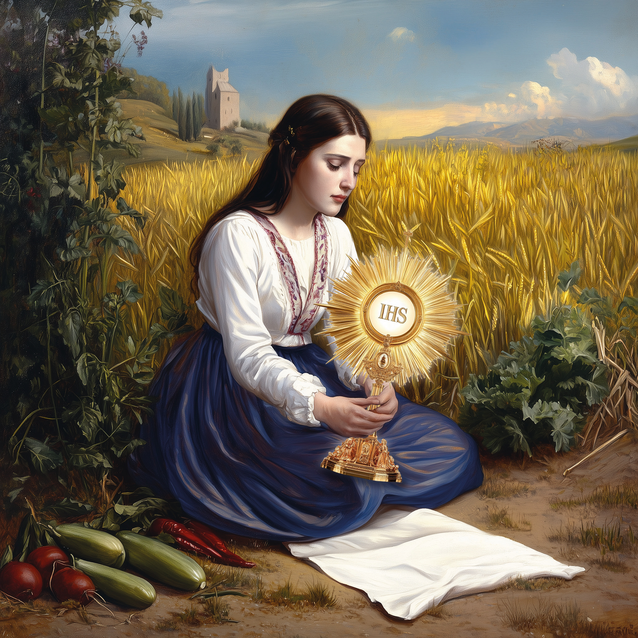 1824 in the area called "la Pedrera". Immediately the woman returned the Blessed