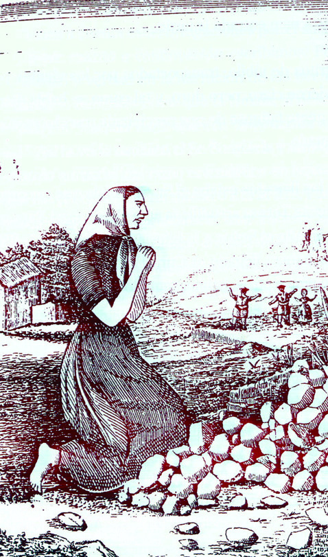 Votive painting showing the joyful return of the recovered Host to Onil parish