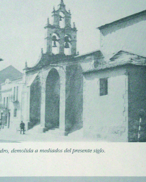 Ancient church of St. Peter, demolished in the 20th century, where the painting of the miracle
