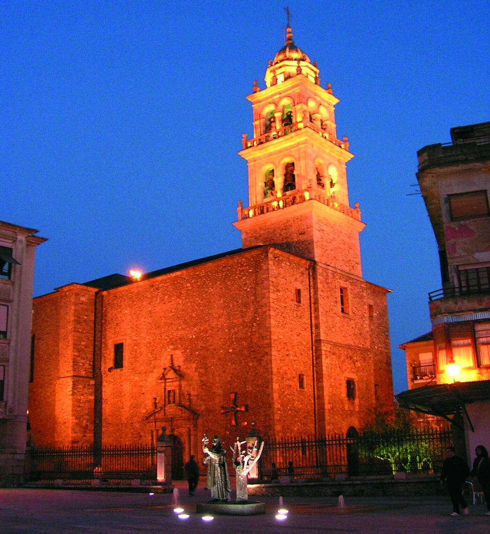 Church of St. Mary where the miracle took place, Ponferrada ventured into the blackberry patch, discovering the tabernacle and the sacred Hosts from where