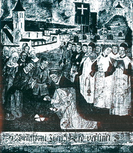Painting portraying the Miracle of Ettiswil, Detail of the altar-piece in