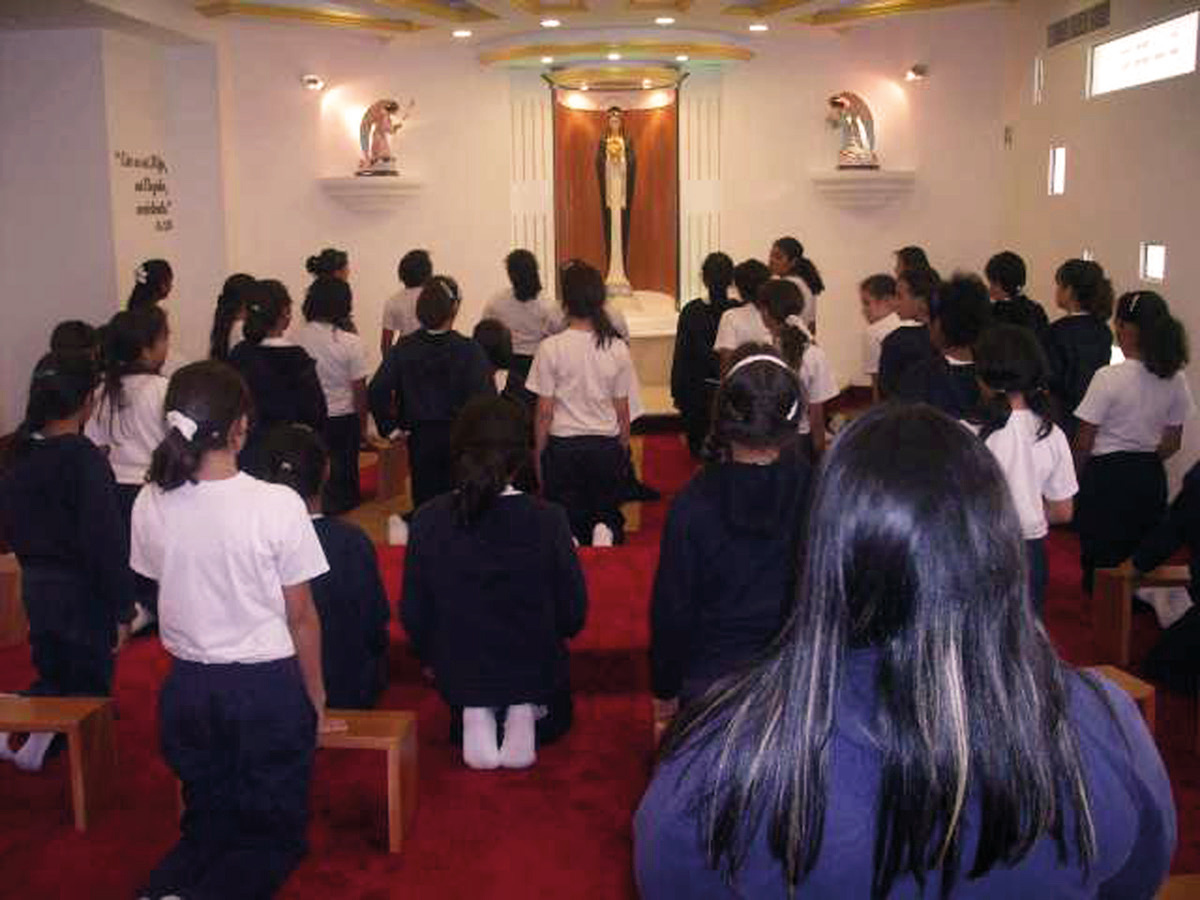 the Sacred Heart of Jesus in Los Teques to see the miraculous Host all the days of the year at any hour in their chapel devoted to Perpetual Adora- tion. A young faithful from New Jersey, Daniel J.